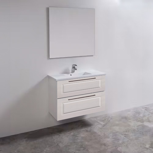 Multi-living Romantik Small Bad Underskab Med Skuffer Og Vaskebordplade