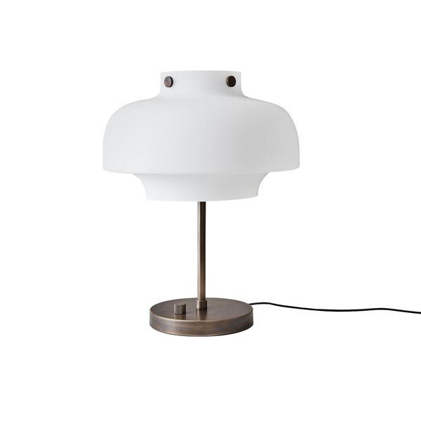 Tradition Copenhagen Sc13 Bordlampe Opal Glas   Messing