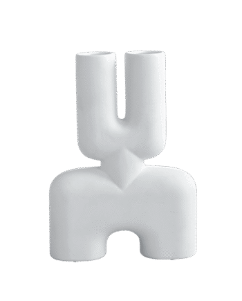 101 Copenhagen Cobra Double Vase Mellem Bone White