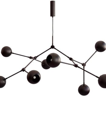 101 Copenhagen Drop Globe Lysekrone Brændt Sort