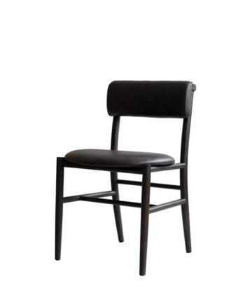 101 Copenhagen Nama Spisebordsstol Coffee Black Aniline Black Leather