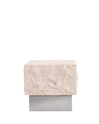 101 Copenhagen Temple Sofabord Lav Krom Limestone