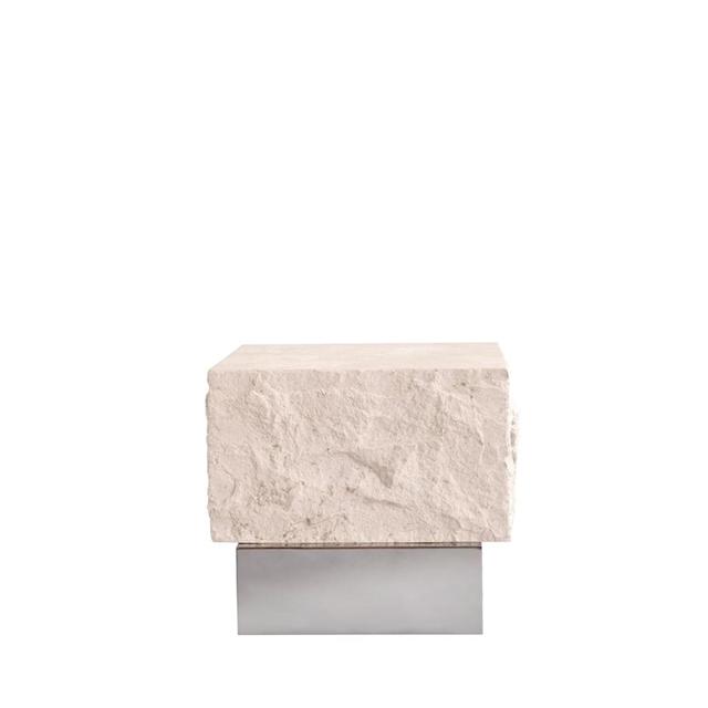 101 Copenhagen Temple Sofabord Lav Krom Limestone