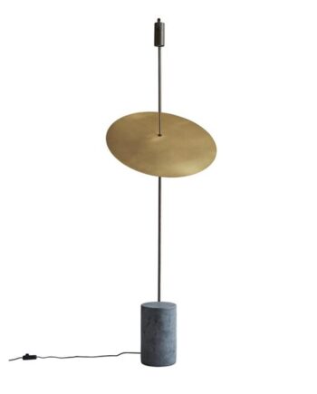 101 Copenhagen The Moon Gulvlampe Messing