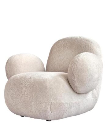 101 Copenhagen Toe Lænestol Med Armlæn Sandshell Sheepskin