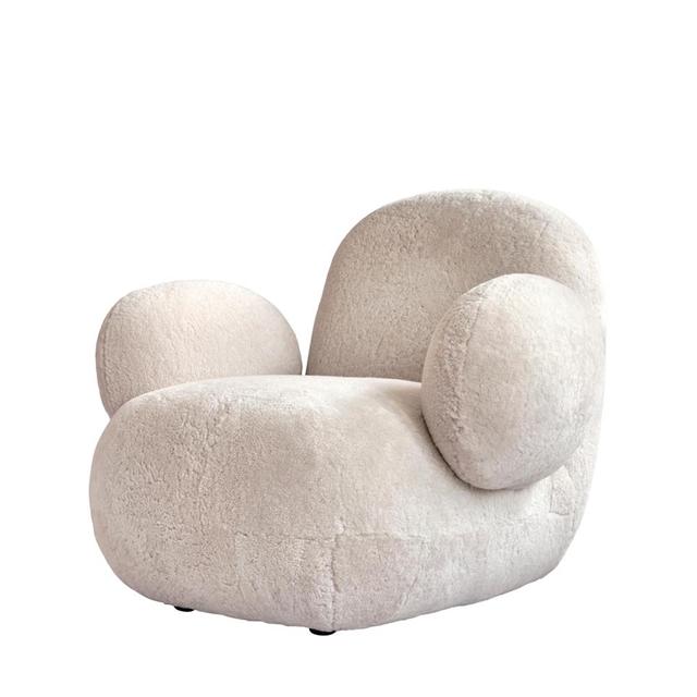 101 Copenhagen Toe Lænestol Med Armlæn Sandshell Sheepskin