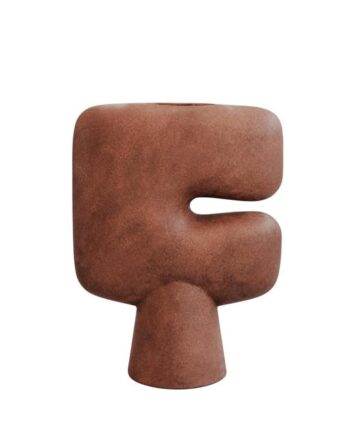 101 Copenhagen Tribal Vase Stor Terracotta