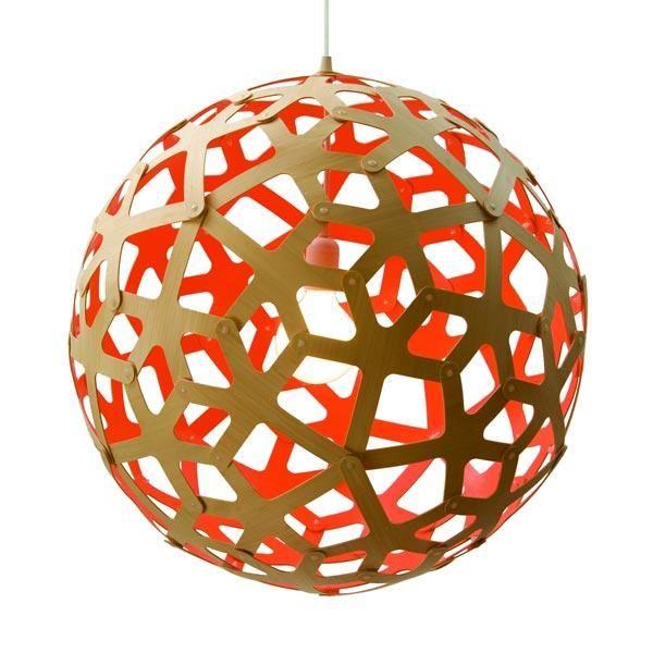 David Trubridge Coral ø80 Rød Pendel