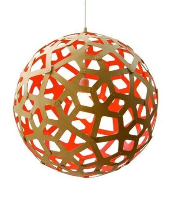 David Trubridge Coral ø60 Rød Pendel