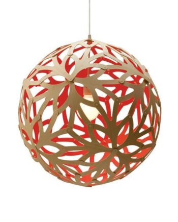 David Trubridge Floral ø60 Rød Pendel