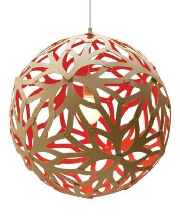 David Trubridge Floral ø80 Rød Pendel