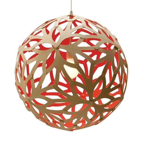 David Trubridge Floral ø100 Rød Pendel
