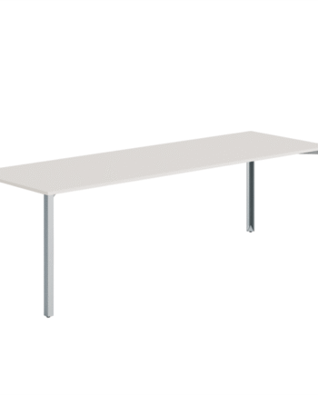 Halle Grid Bord 80x240 Bomuld Hvid Lysegrå