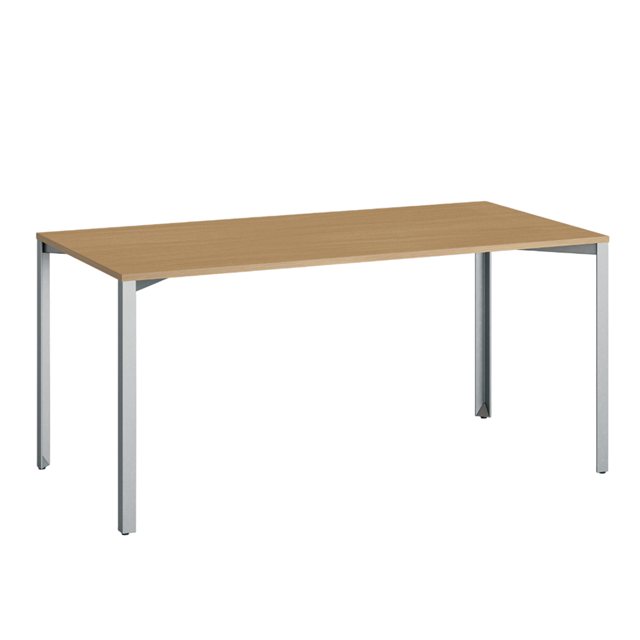 Halle Grid Bord 80x160 Eg Blå Zink