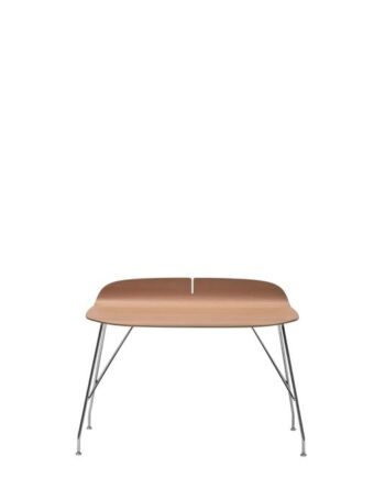 Kartell Earl Of Wood Skrivebord Krom Lys Træ