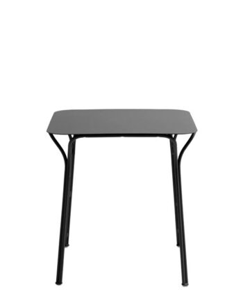 Kartell Hiray Udendørsbord Kvadrat H72 Sort