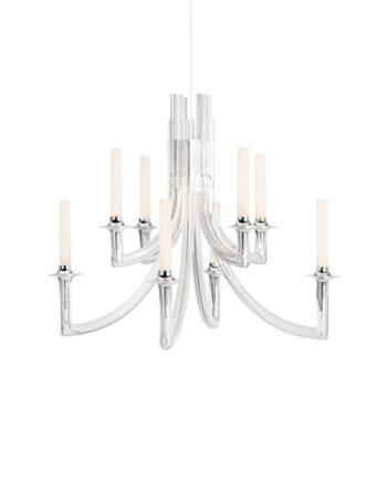 Kartell Khan Metal Lysekrone Krystal