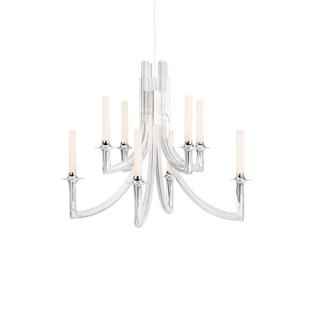 Kartell Khan Metal Lysekrone Krystal
