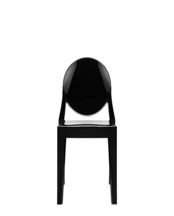 Kartell Victoria Ghost Spisebordsstol Blank Sort