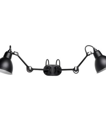 Lampe Gras N204 Double Badeværelses Væglampe Sort  8211  Dcwéditions