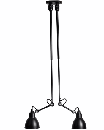 Lampe Gras N302 Loftlampe Double Mat Sort