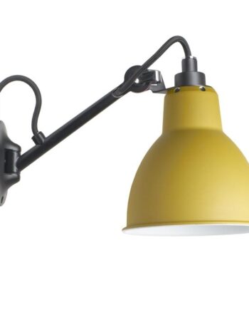 Lampe Gras N104 Væglampe Sort Gul  8211  Dcwéditions