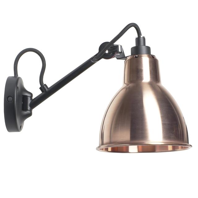 Lampe Gras N104 Væglampe Sort Rå Kobber 8211 Dcwéditions