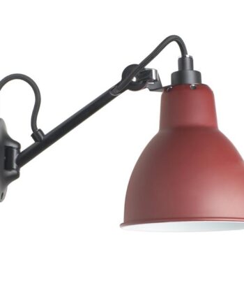 Lampe Gras N104 Væglampe Sort Rød  8211  Dcwéditions