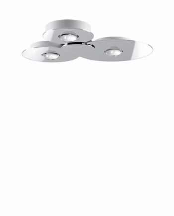Lodes Bugia Triple 3000k Loftlampe Krom
