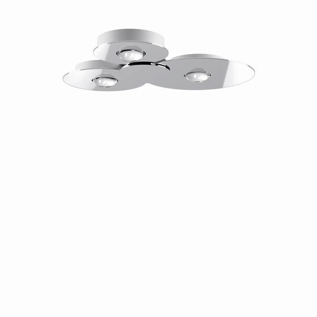 Lodes Bugia Triple 3000k Loftlampe Krom