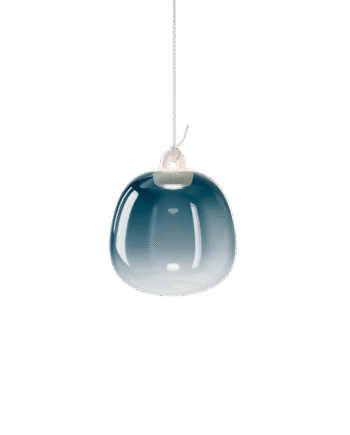 Lodes Oblò Pendel Lille 2700k Azure Steel Hvid