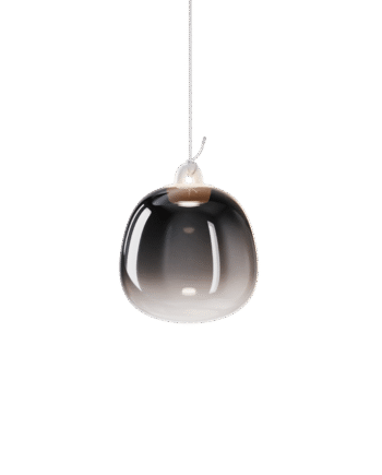 Lodes Oblò Pendel Lille 2700k Glossy Smoke Hvid