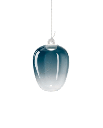 Lodes Oblò Pendel Medium 2700k Azure Steel Hvid