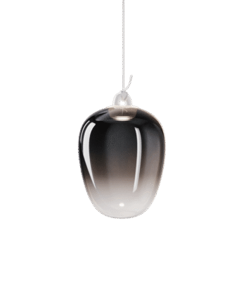 Lodes Oblò Pendel Medium 2700k Glossy Smoke Hvid