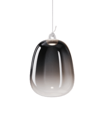 Lodes Oblò Pendel Stor 2700k Glossy Smoke Hvid