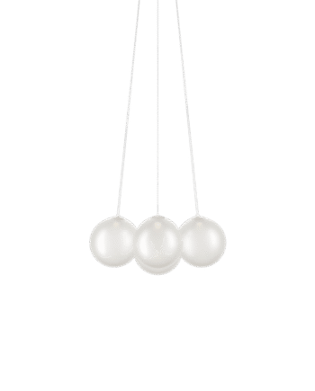 Lodes Random Cloud   Lysekrone ø23 2700k Frostet Glas