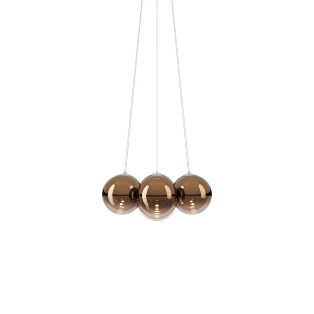 Lodes Random Cloud Lysekrone ø23 2700k Glossy Bronze Glas