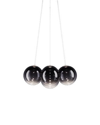 Lodes Random Cloud   Lysekrone ø28 3000k Glossy Smoke Glas