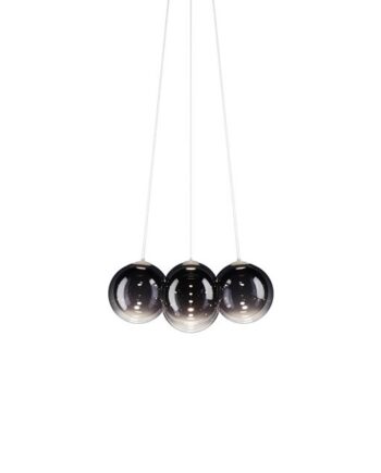 Lodes Random Cloud   Lysekrone ø23 3000k Glossy Smoke Glas