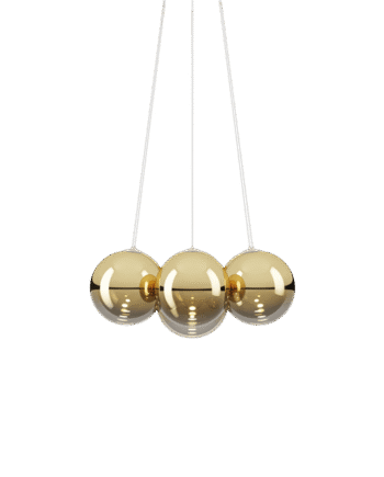 Lodes Random Cloud   Lysekrone ø28 3000k Guld Messing