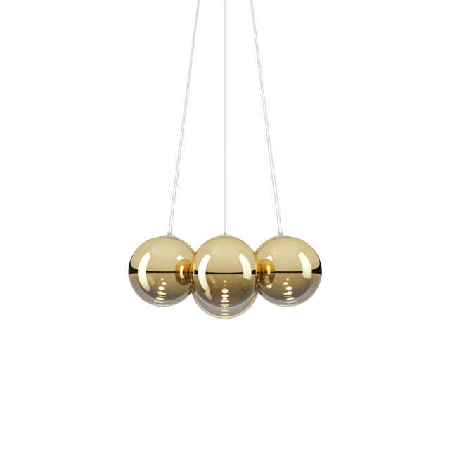 Lodes Random Cloud Lysekrone ø28 3000k Guld Messing