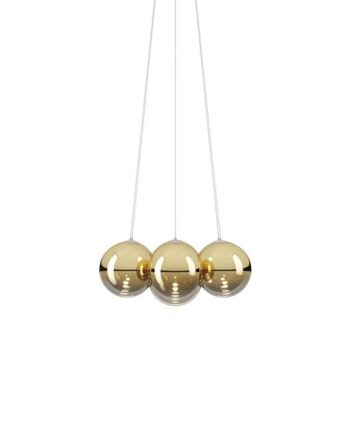 Lodes Random Cloud   Lysekrone ø23 3000k Guld Messing