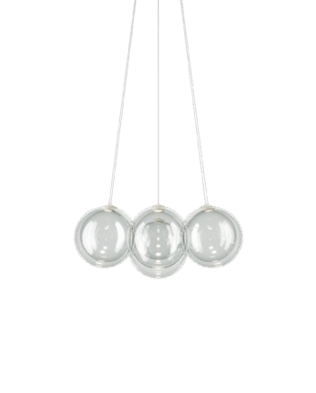 Lodes Random Cloud   Lysekrone ø28 3000k Klar Glas