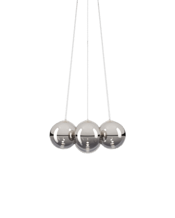 Lodes Random Cloud   Lysekrone ø23 2700k Krom Glas