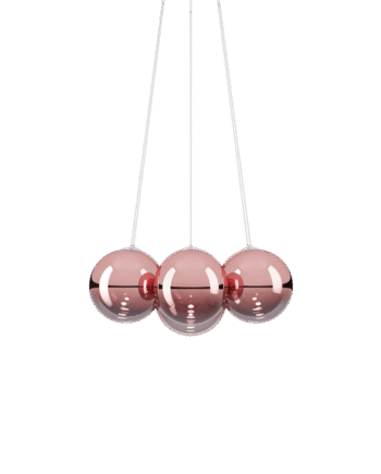 Lodes Random Cloud   Lysekrone ø28 3000k Rosegold Glas