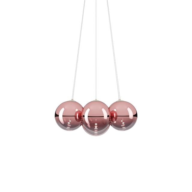 Lodes Random Cloud Lysekrone ø28 2700k Rosegold Glas