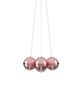 Lodes Random Cloud   Lysekrone ø23 3000k Rosegold Glas