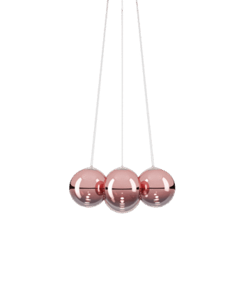 Lodes Random Cloud   Lysekrone ø23 2700k Rosegold Glas