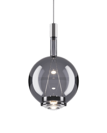 Lodes Sky-fall Round Pendel Medium 3000k Glossy Smoke Glas