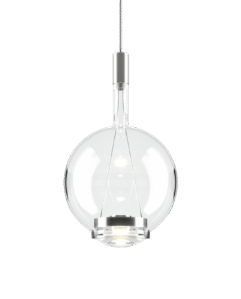 Lodes Sky-fall Round Pendel Medium 3000k Klar Glas